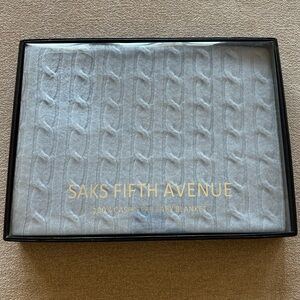 NEW IN BOX Saks Fifth Avenue Cashmere Baby Blanket